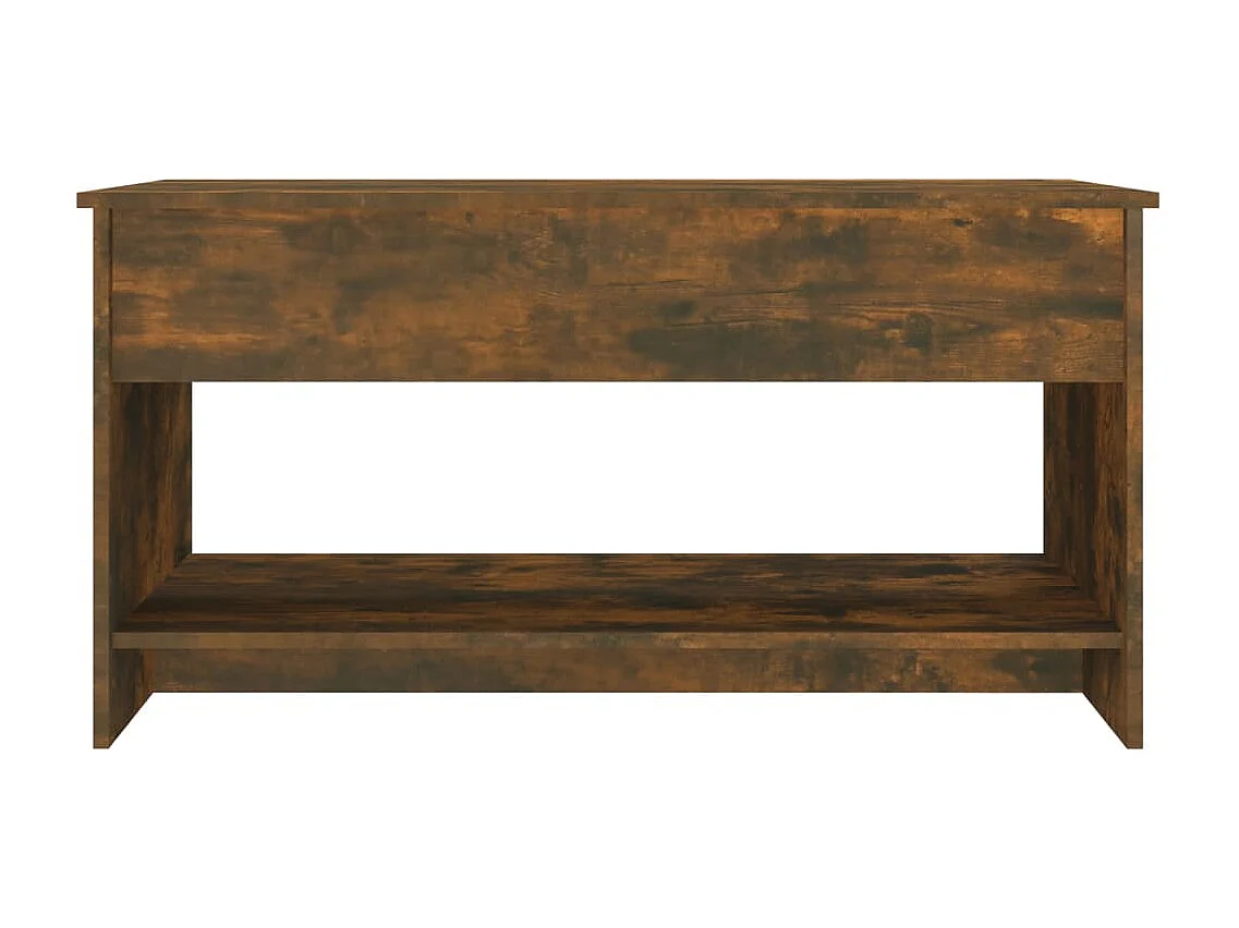 Table basse Chêne fumé 102x50x52,5 cm Bois d'ingénierie