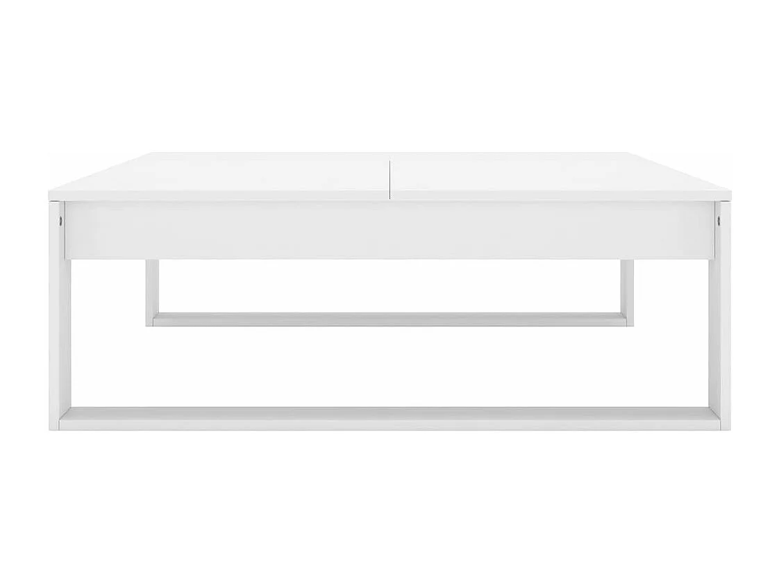 Table basse Blanc 100x100x35 cm Aggloméré