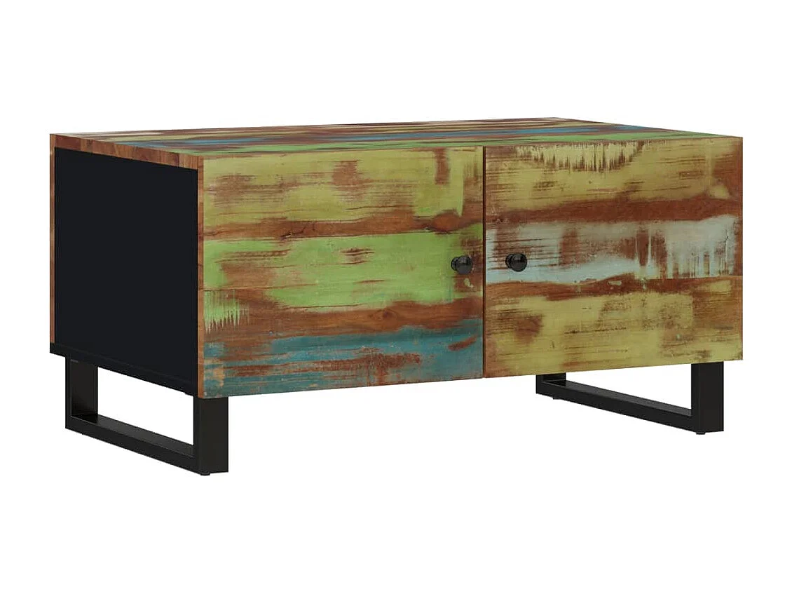 Mesa de centro 80x50x40 cm madeira recuperada/derivados madeira