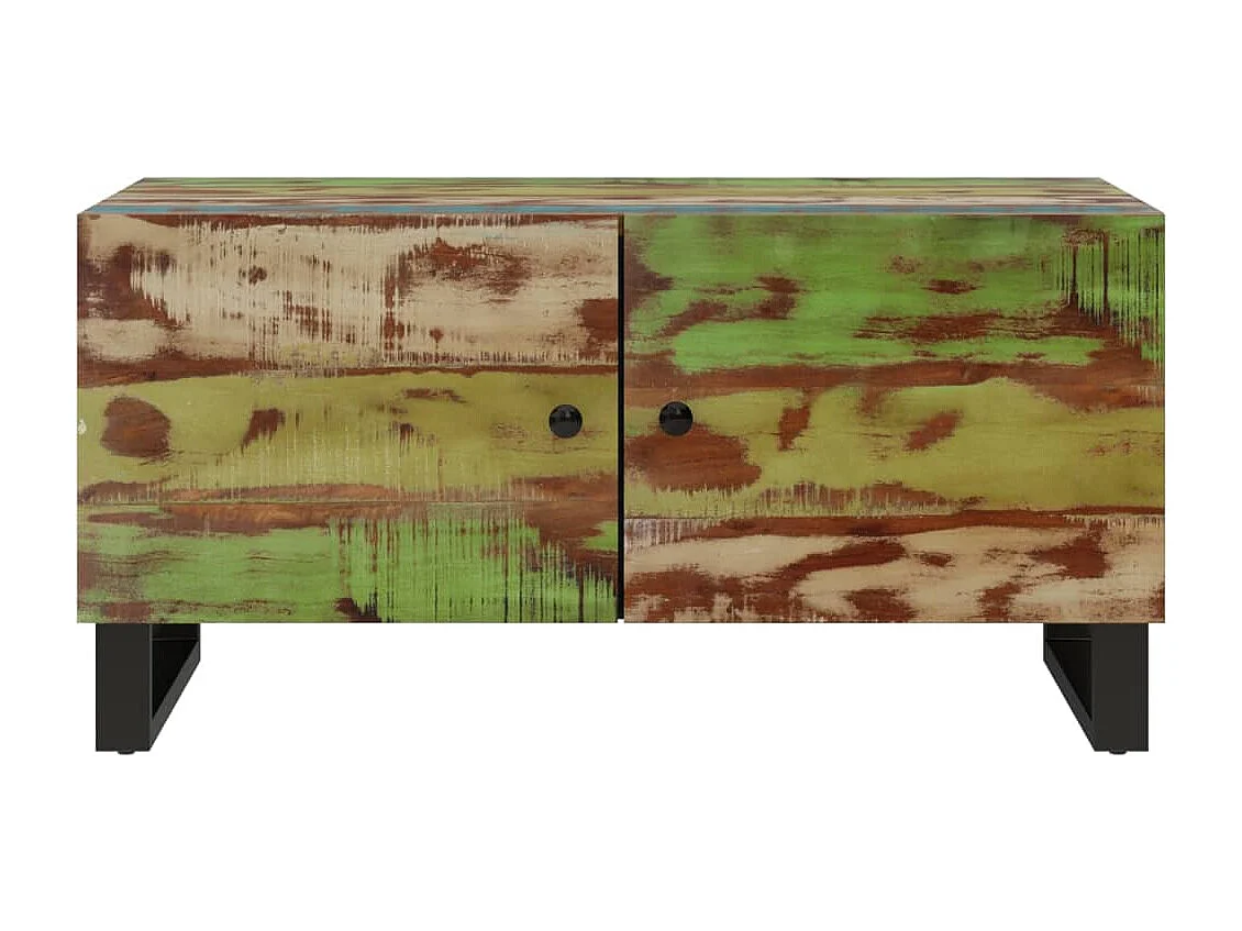 Mesa de centro 80x50x40 cm madeira recuperada/derivados madeira