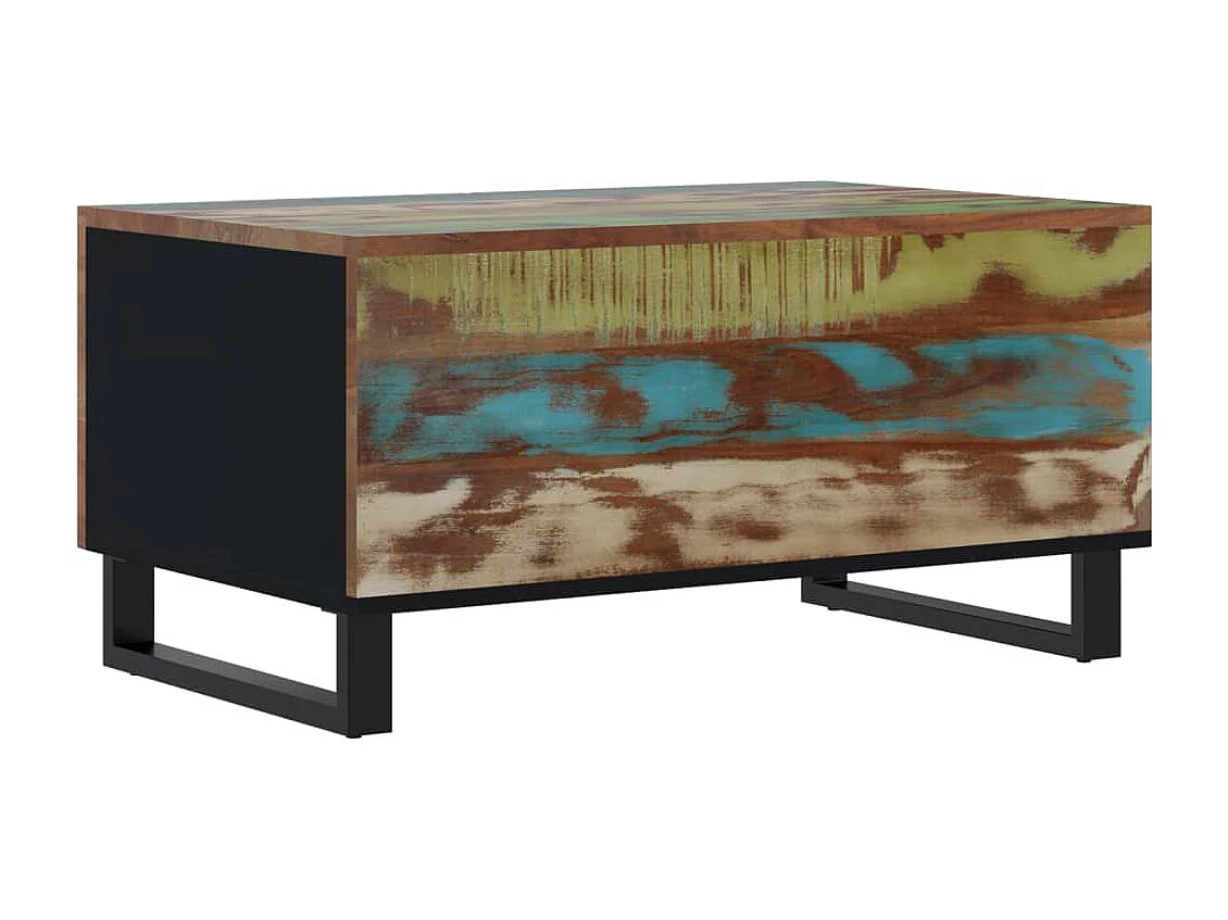 Mesa de centro 80x50x40 cm madeira recuperada/derivados madeira