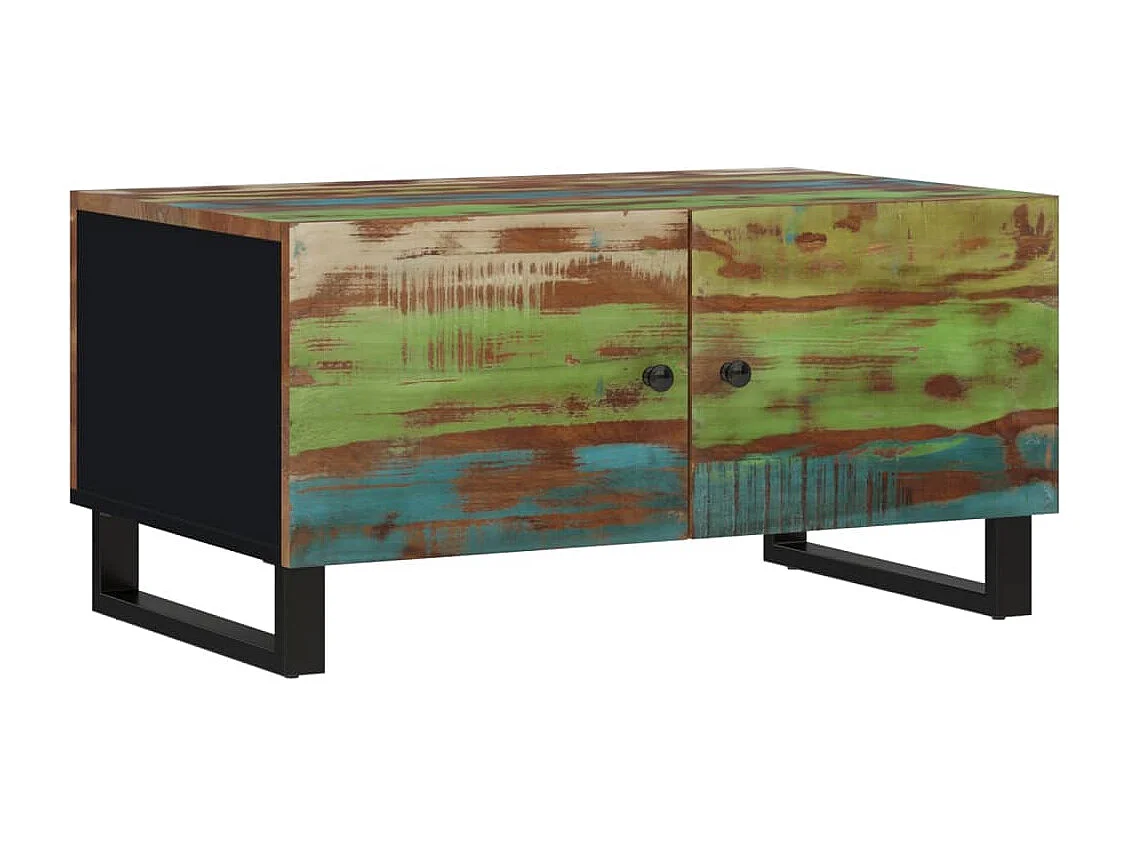 Mesa de centro 80x50x40 cm madeira recuperada/derivados madeira