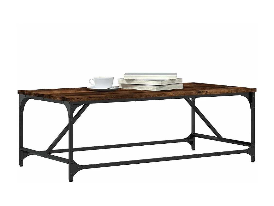 Table basse Chêne fumé 100x50x35 cm Bois d'ingénierie