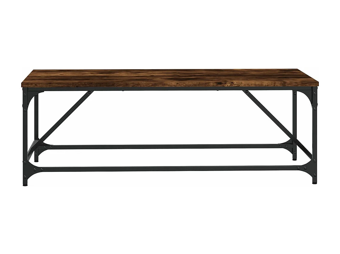 Table basse Chêne fumé 100x50x35 cm Bois d'ingénierie