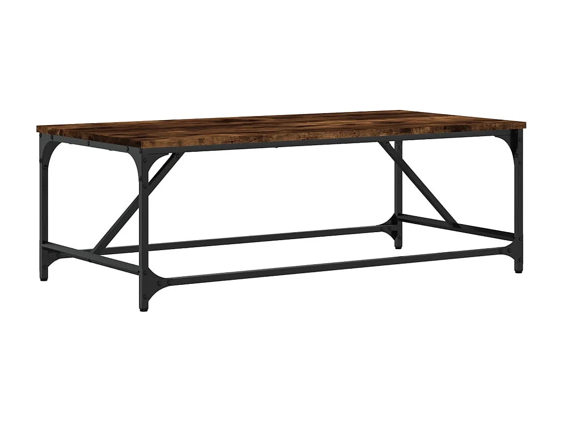 Table basse Chêne fumé 100x50x35 cm Bois d'ingénierie