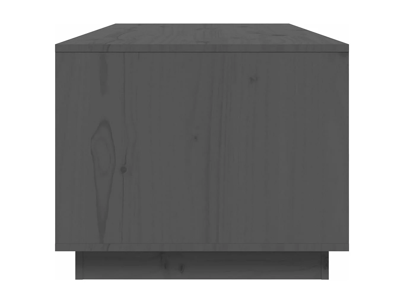 Mesa de centro de madera maciza de pino gris 100x50x41 cm