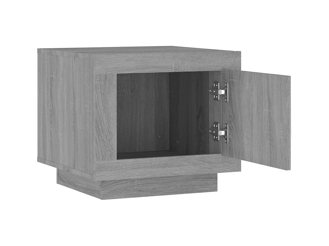 Mesa de centro 51x50x45 cm derivados de madeira cinzento sonoma