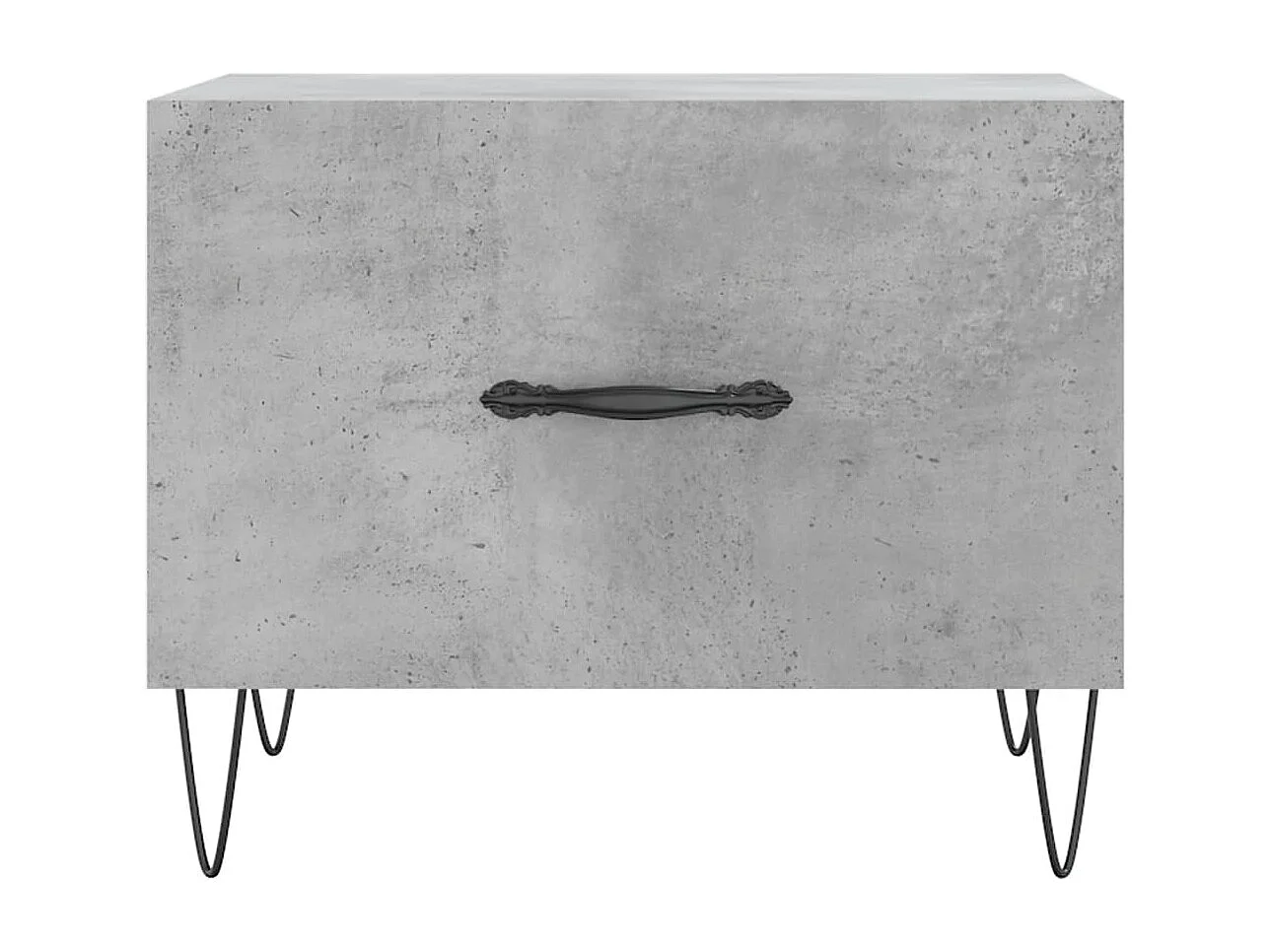 Table basse gris béton 50x50x40 cm bois d'ingénierie