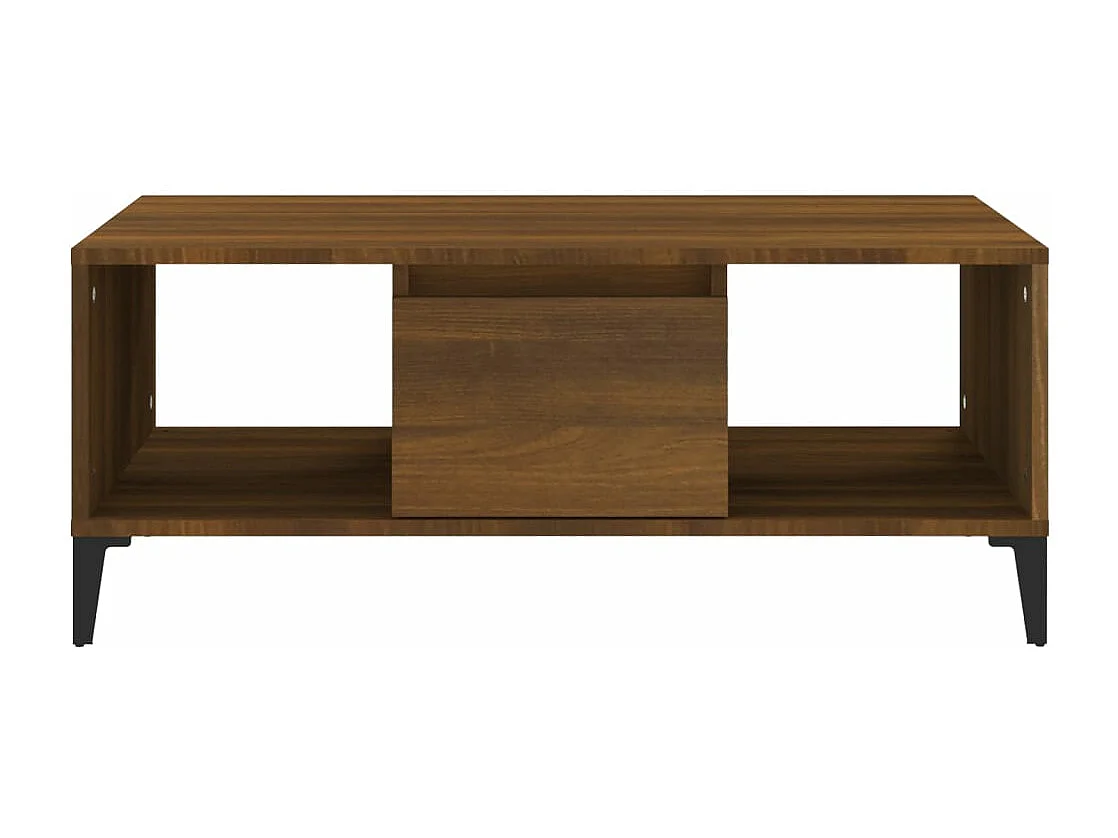 Table basse Chêne marron 90x50x36,5 cm Bois d'ingénierie