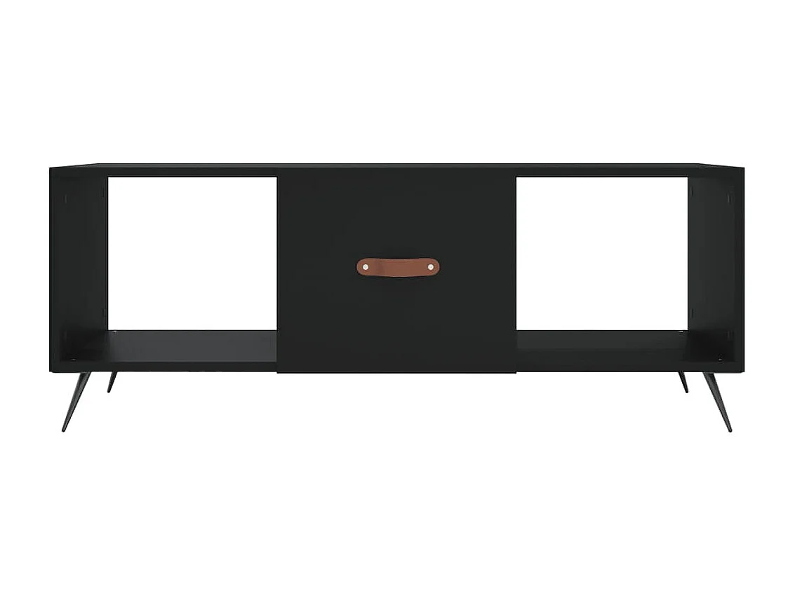 Table basse noir 102x50x40 cm bois d'ingénierie