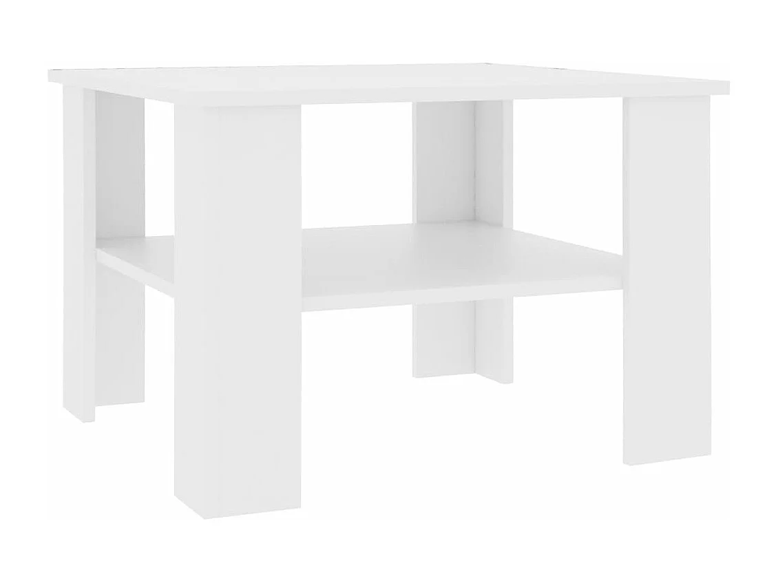 Table basse Blanc 60 x 60 x 42 cm Aggloméré