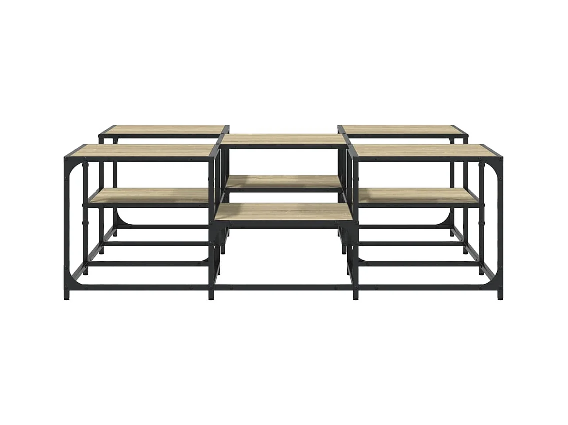 Table basse chêne sonoma 121x121x40 cm bois d'ingénierie