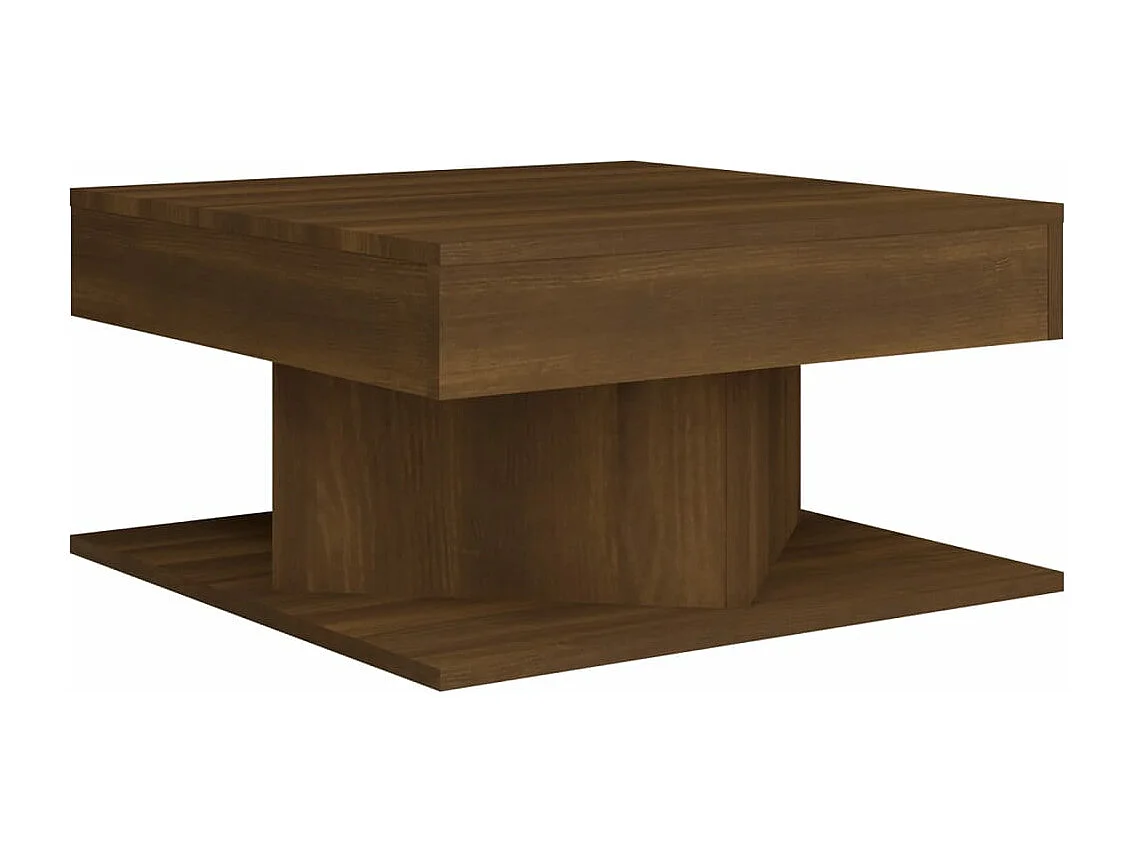 Table basse Chêne marron 57x57x30 cm Bois d'ingénierie