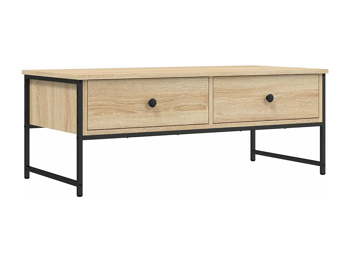 Table basse chêne sonoma 101x49x39,5 cm bois d'ingénierie