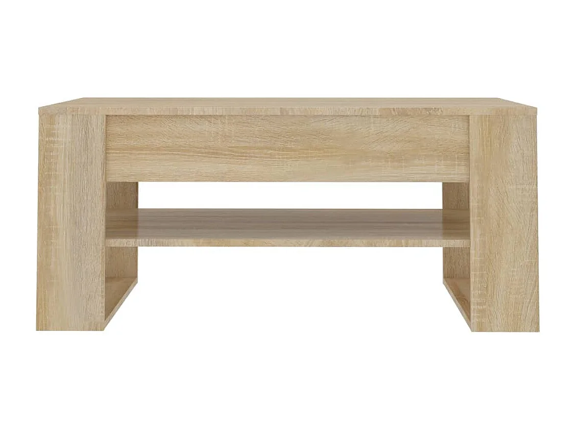 Mesa de centro madera contrachapada roble Sonoma 102x55x45 cm