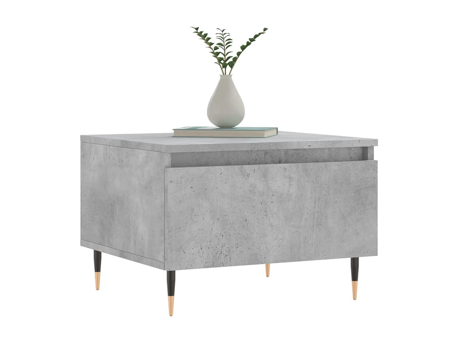 Tables basses 2 pièces gris béton 50x46x35 cm bois d'ingénierie