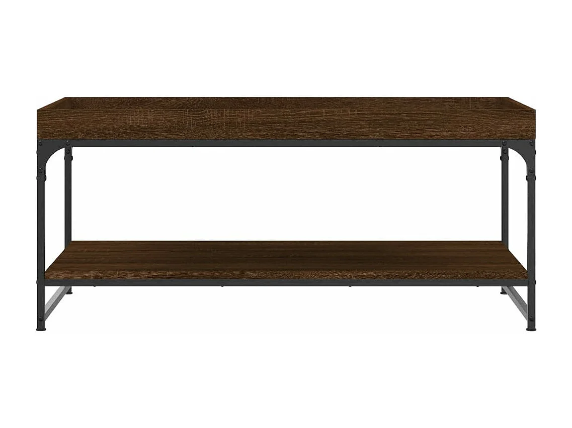 Mesa centro 100x49x45 cm derivados de madeira carvalho castanho