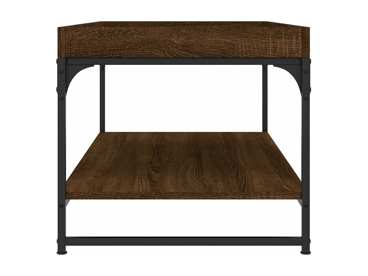 Mesa centro 100x49x45 cm derivados de madeira carvalho castanho