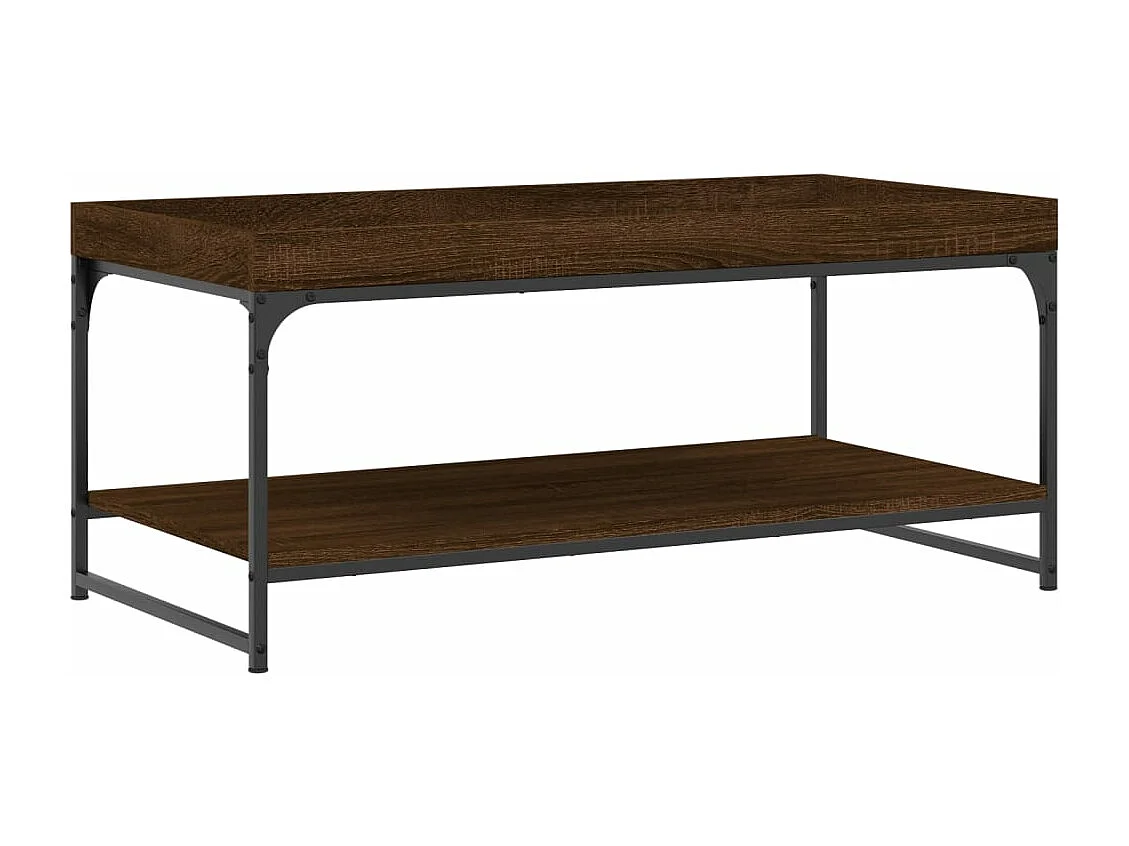 Mesa centro 100x49x45 cm derivados de madeira carvalho castanho