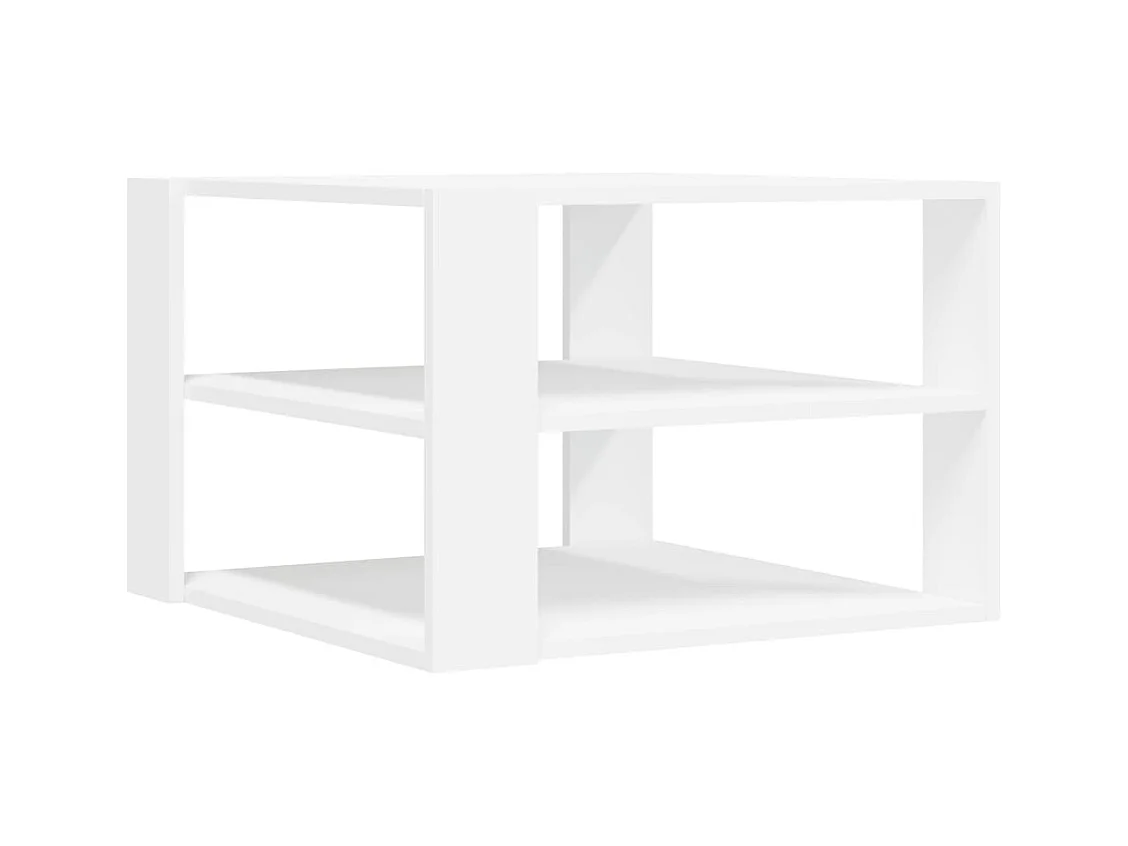 Salontafel 59,5x59,5x40 cm bewerkt hout wit