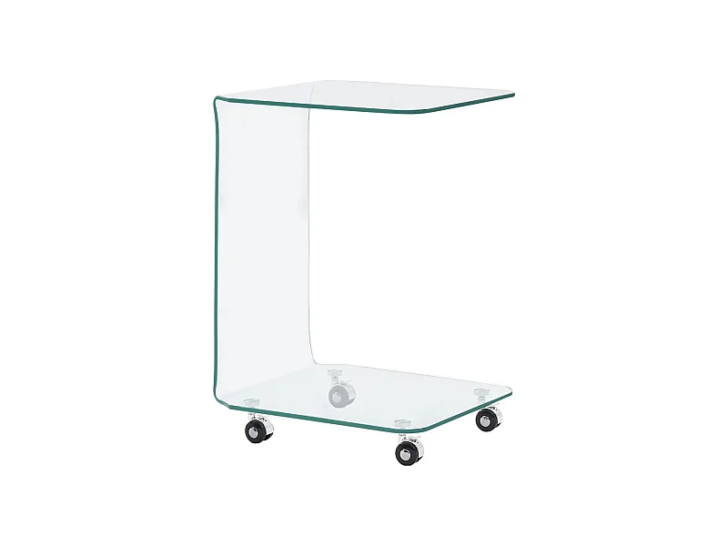 Mesa de centro de vidrio templado 45x40x63 cm