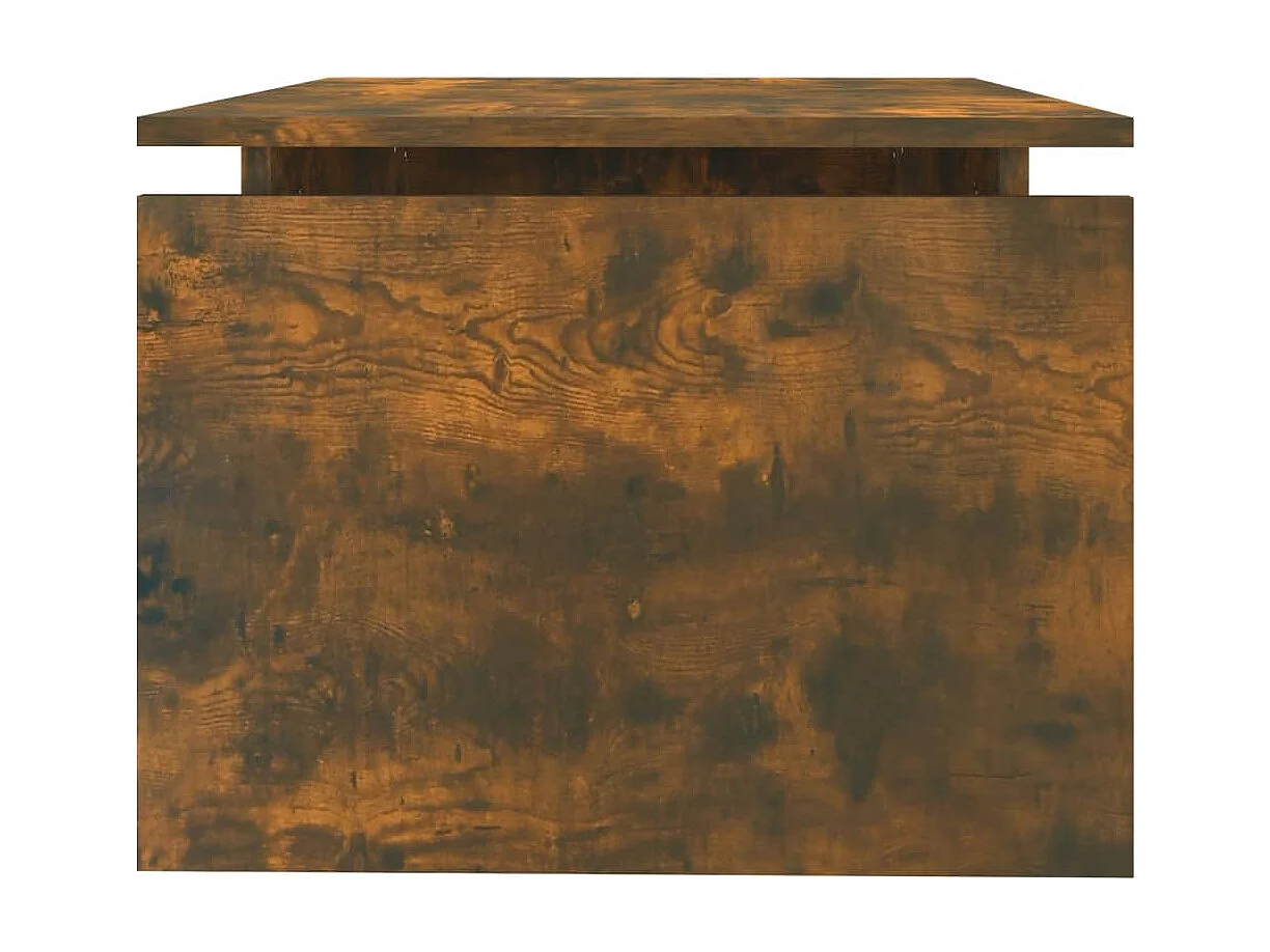 Table basse Chêne fumé 68x50x38 cm Bois d'ingénierie