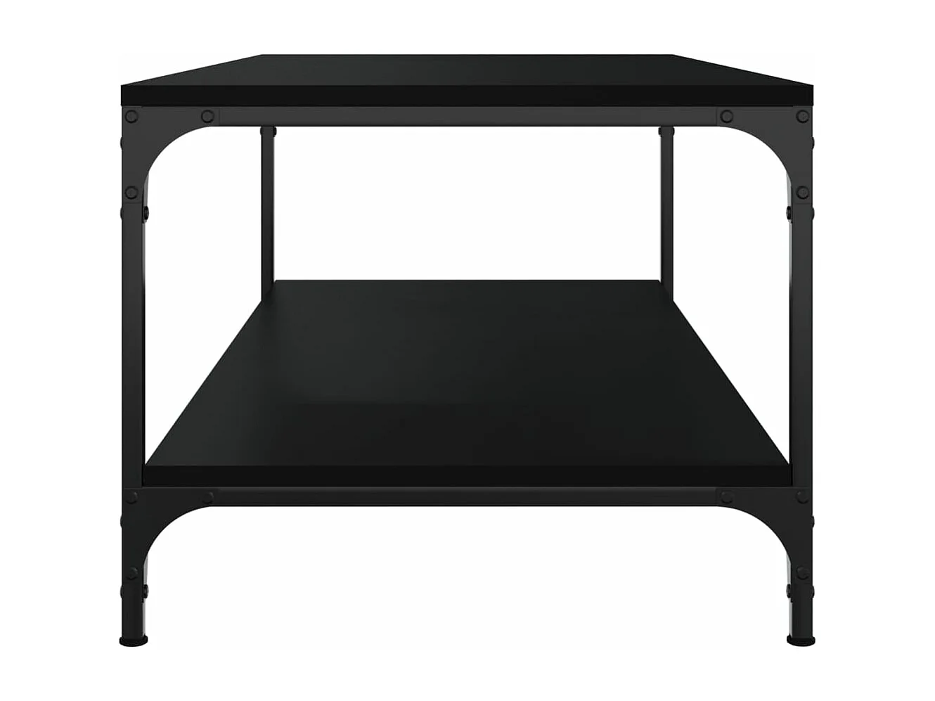 Table basse Noir 80x50x40 cm Bois d'ingénierie