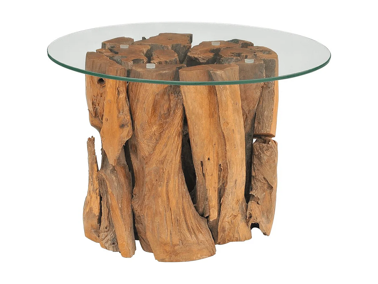 Table basse Bois flottant de teck massif 60 cm