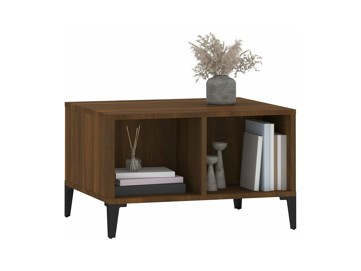 Table basse Chêne marron 60x50x36,5 cm Bois d'ingénierie