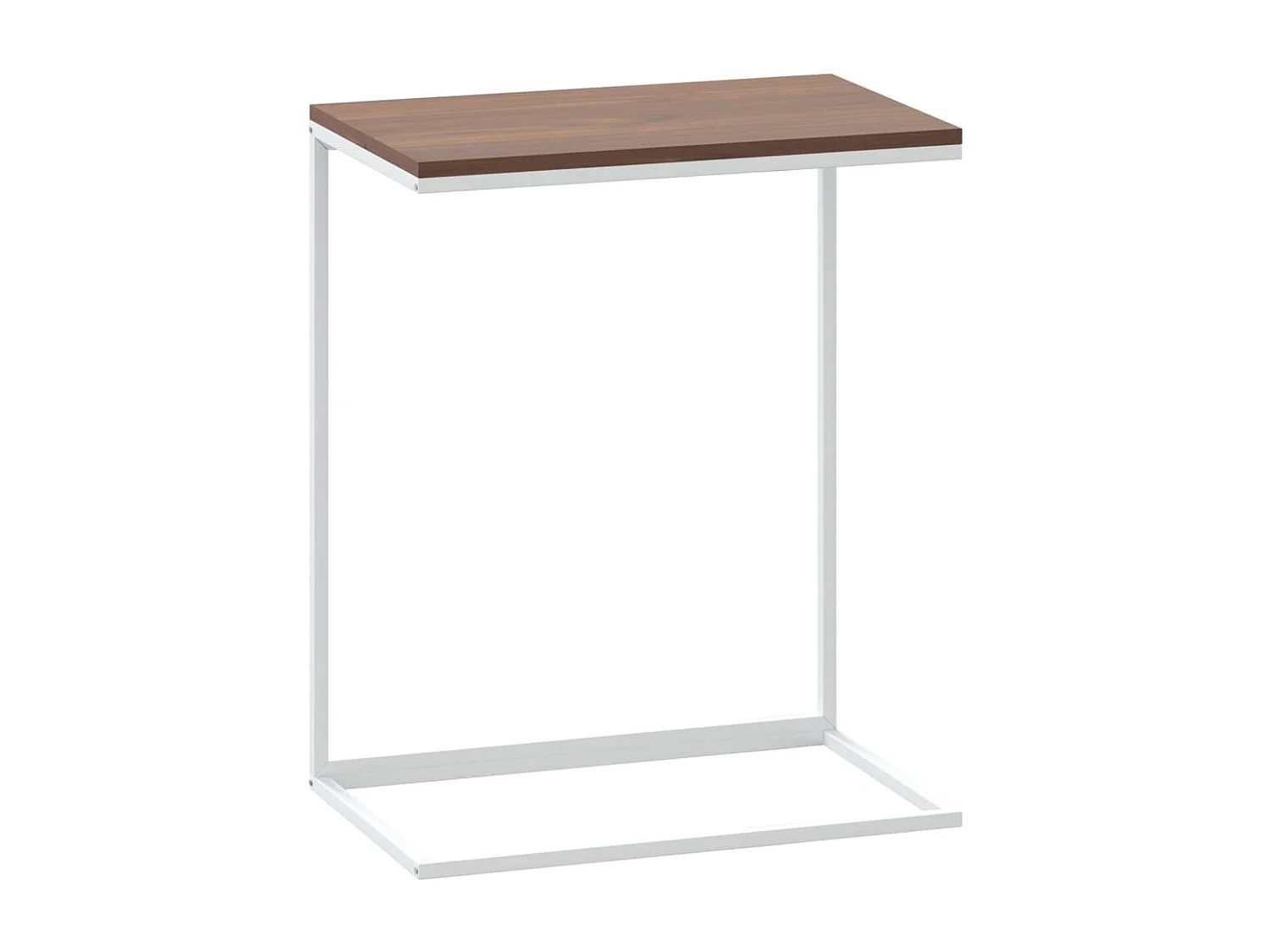 Table d'appoint Blanc 55x35x66 cm Bois d'ingénierie