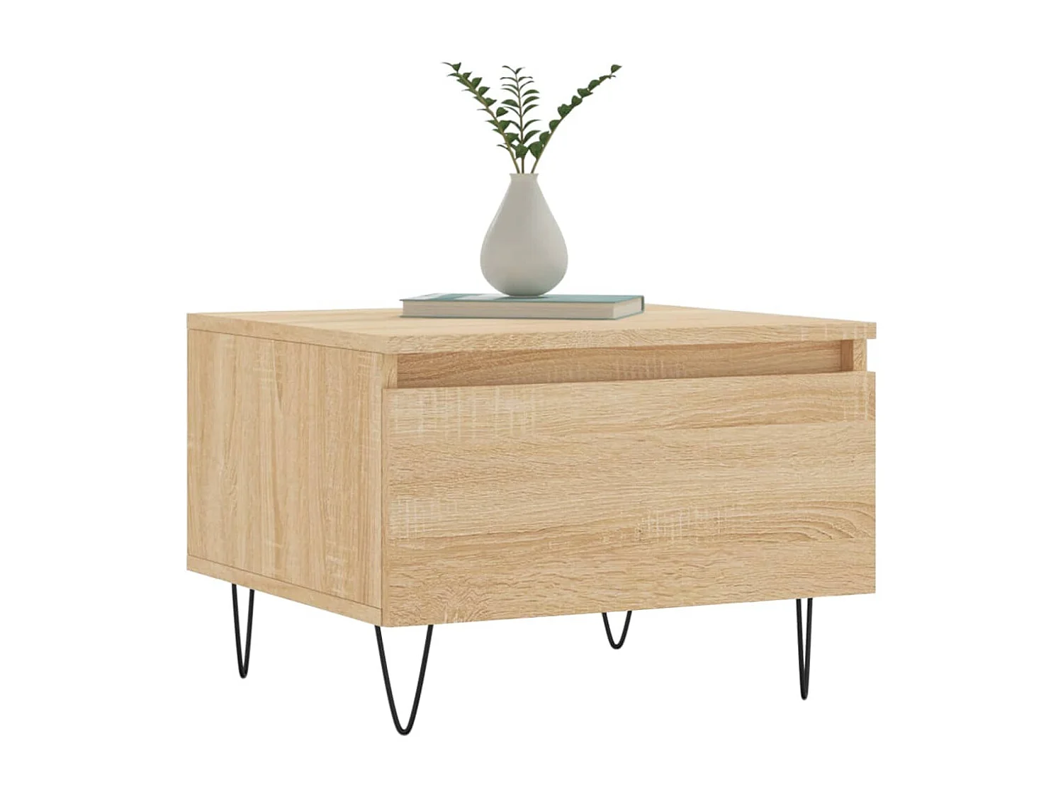 Table basse chêne sonoma 50x46x35 cm bois d'ingénierie