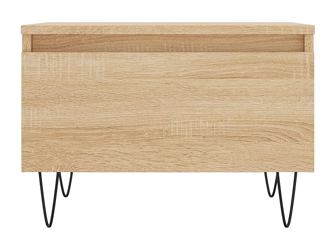 Table basse chêne sonoma 50x46x35 cm bois d'ingénierie