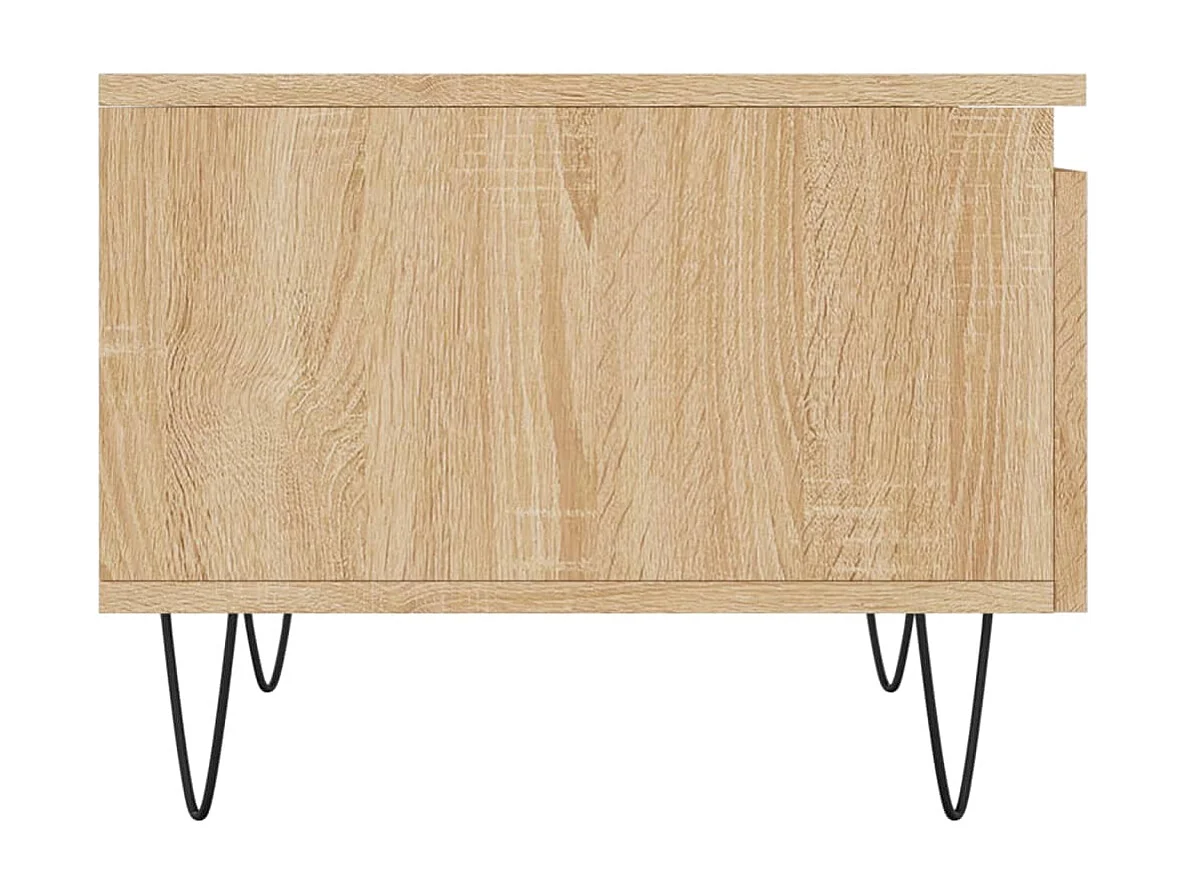 Table basse chêne sonoma 50x46x35 cm bois d'ingénierie