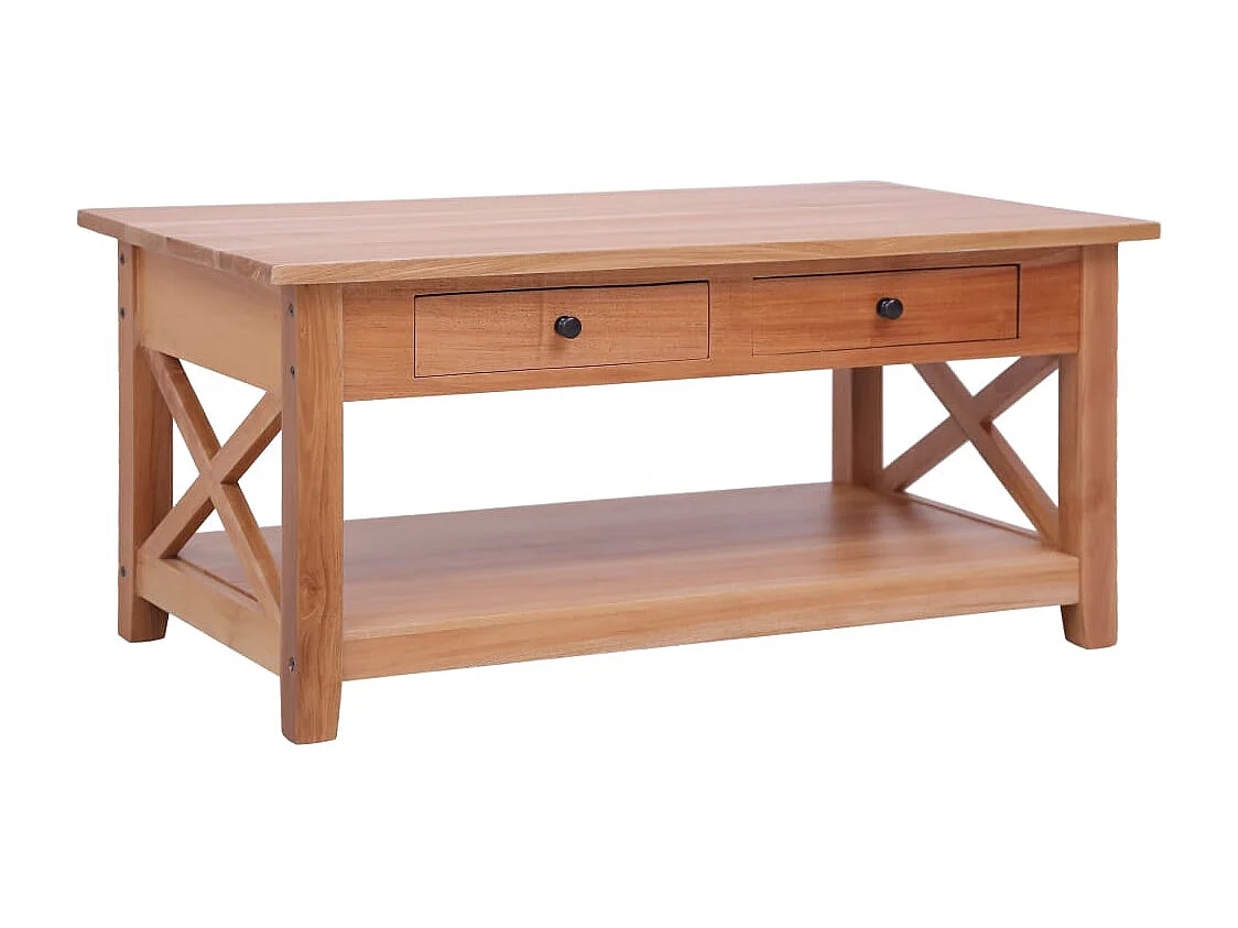 Mesa de centro 100x55x46 cm madeira de mogno maciça