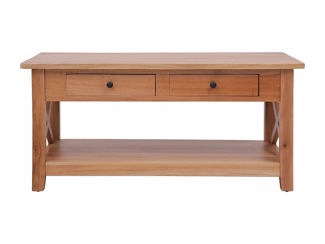 Mesa de centro 100x55x46 cm madeira de mogno maciça