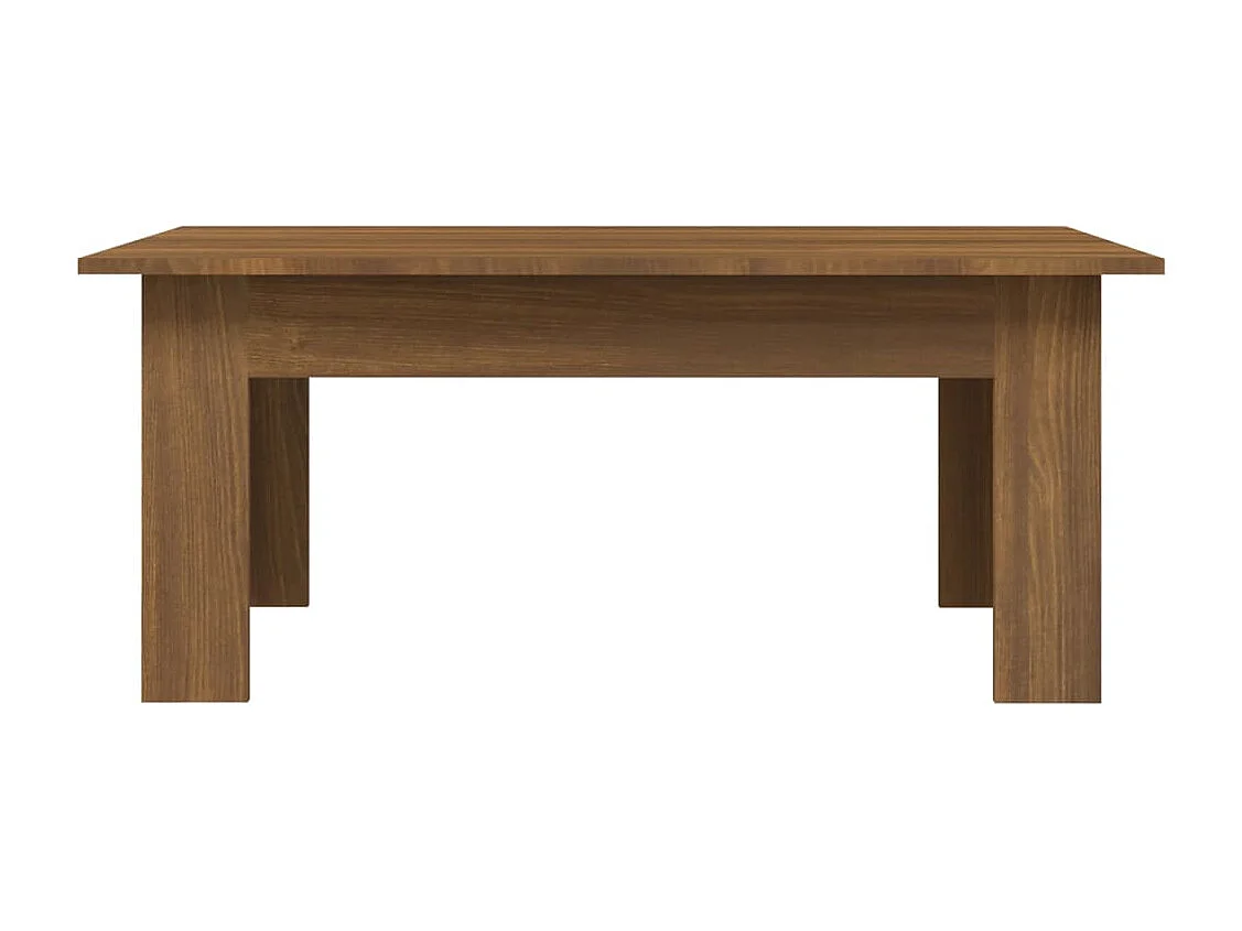 Mesa centro 100x60x42 cm derivados de madeira carvalho castanho