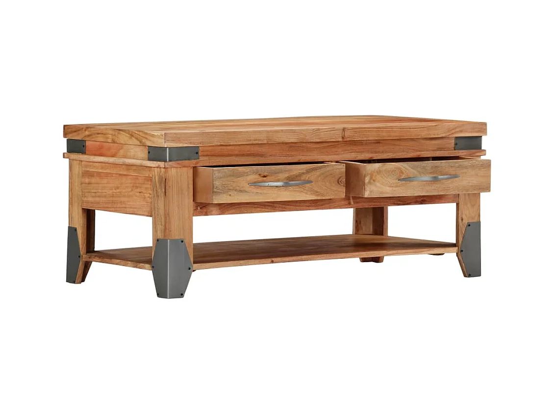 Table basse 110x52x45 cm Bois d'acacia solide