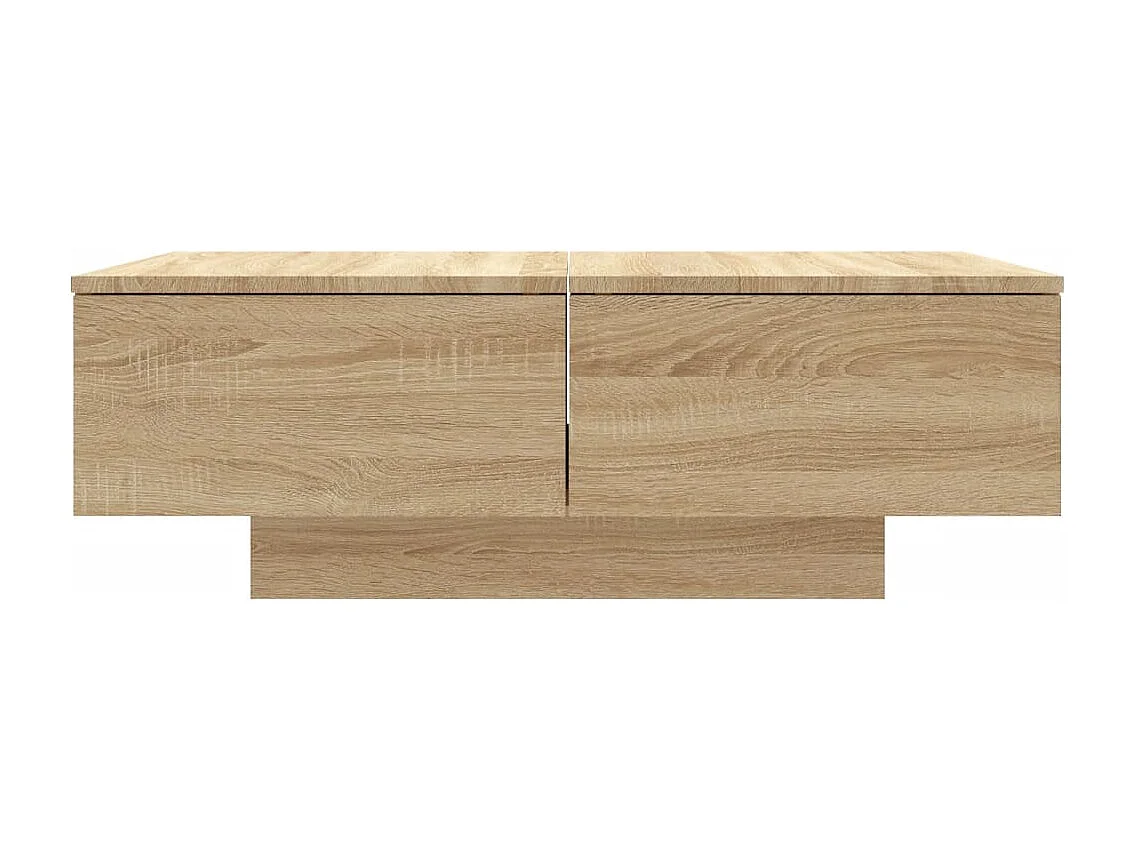 Table basse Chêne sonoma 90x60x31 cm Aggloméré