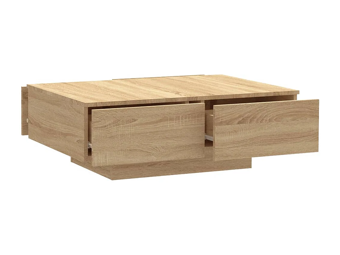 Table basse Chêne sonoma 90x60x31 cm Aggloméré