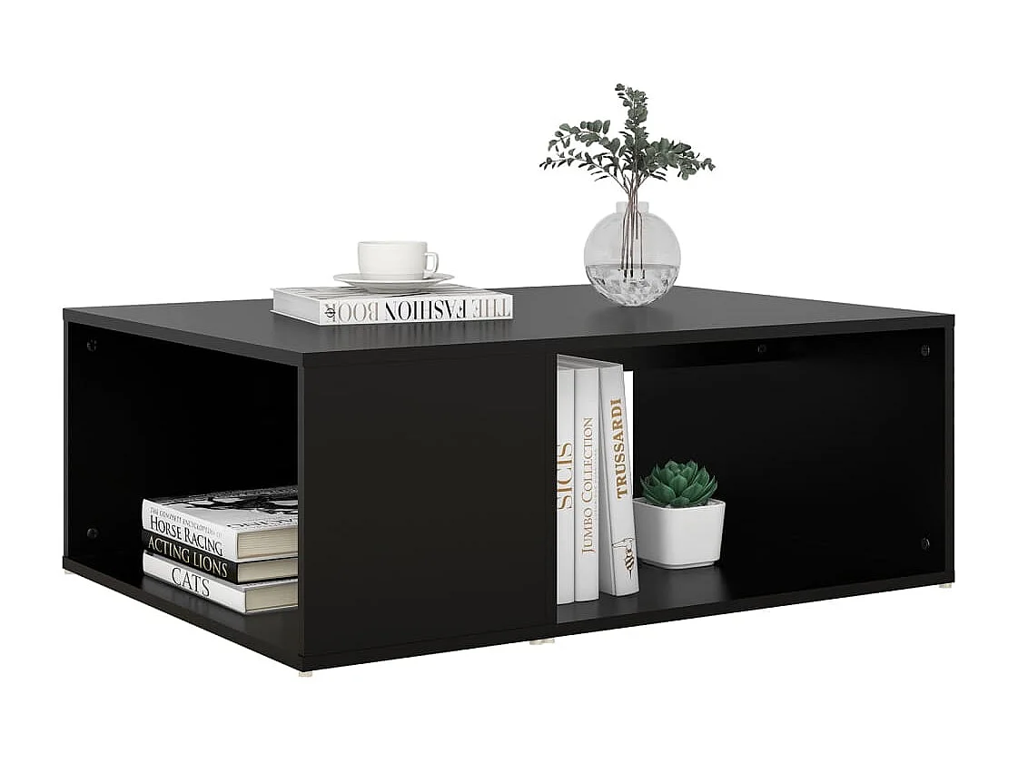 Table basse Noir 90x67x33 cm Aggloméré