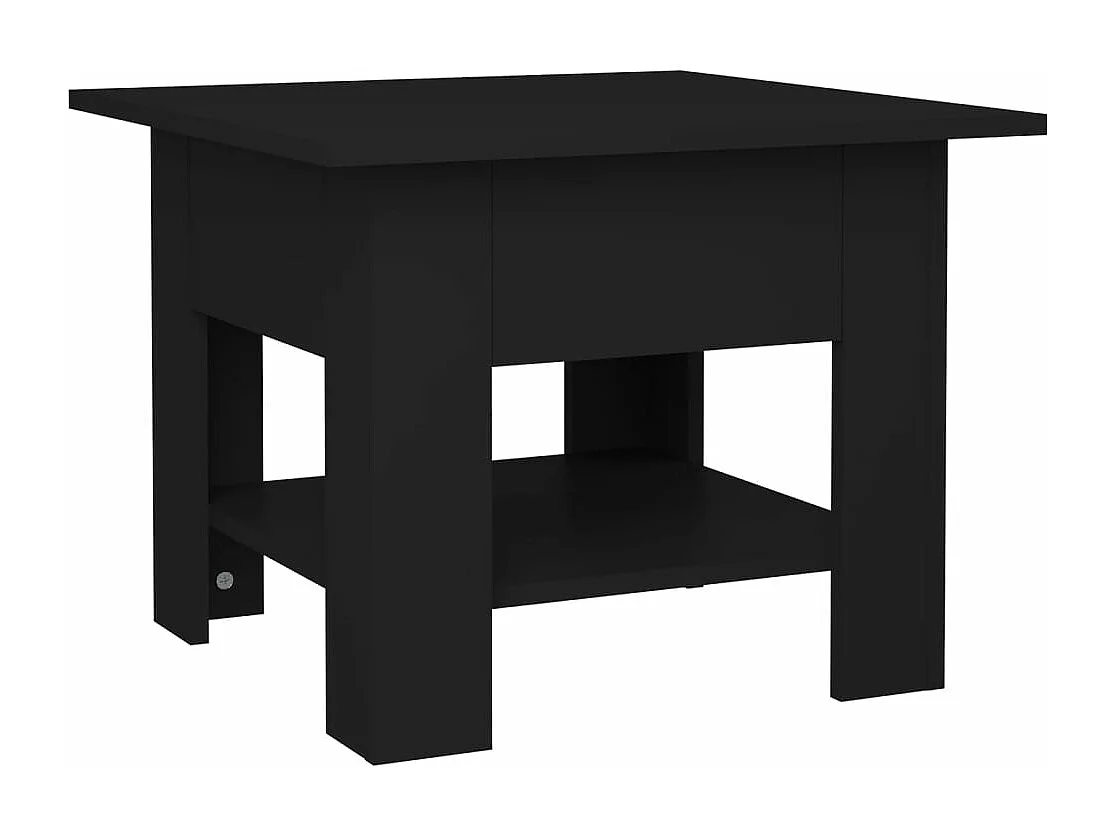 Table basse noir 55x55x42 cm bois d'ingénierie