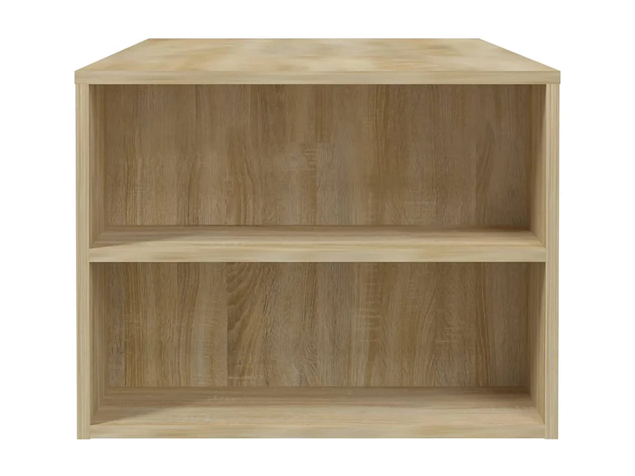 Table basse Chêne sonoma 102x55x42 cm Bois d'ingénierie