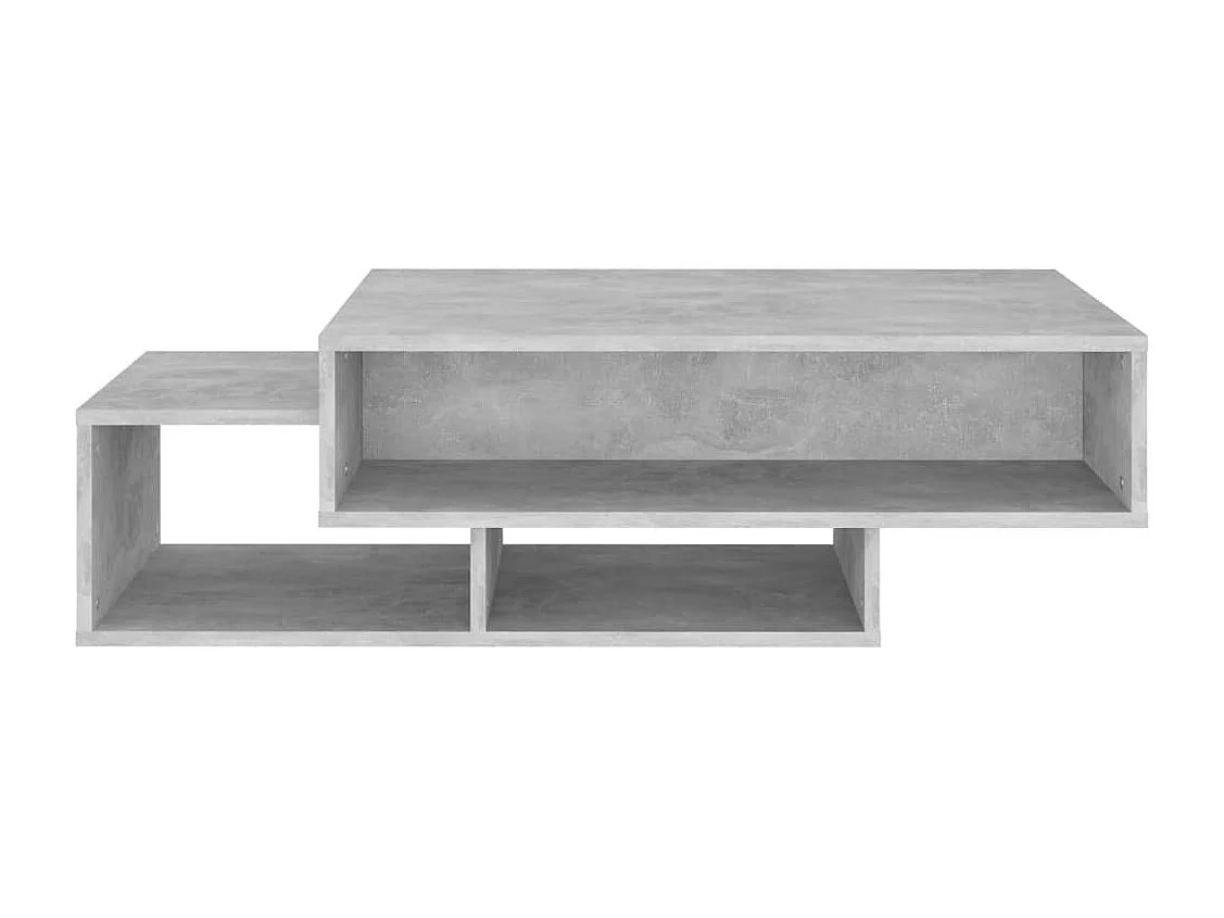 Table basse Gris béton 105x55x32 cm Aggloméré