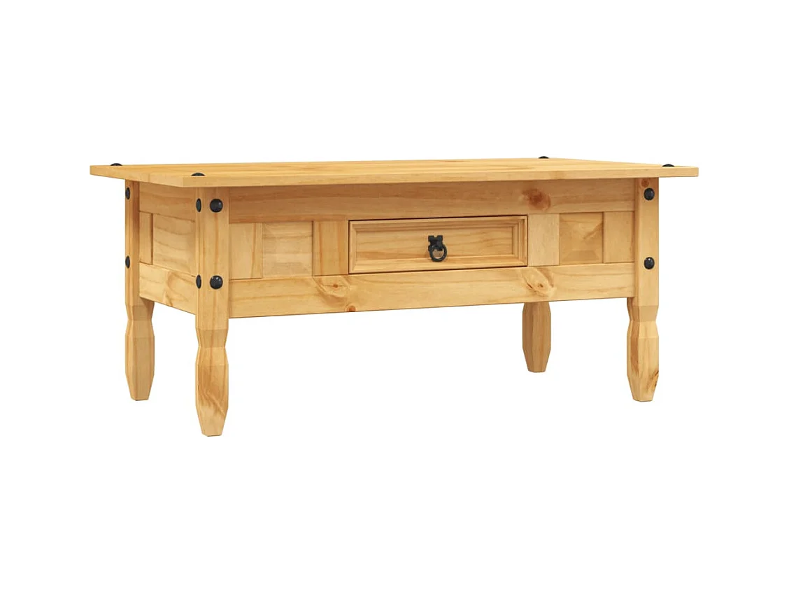 Table basse Pin mexicain Gamme Corona 100 x 60 x 45 cm