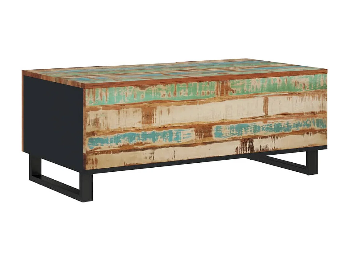 Table basse 100x54x40 cm bois de récupération et d'ingénierie