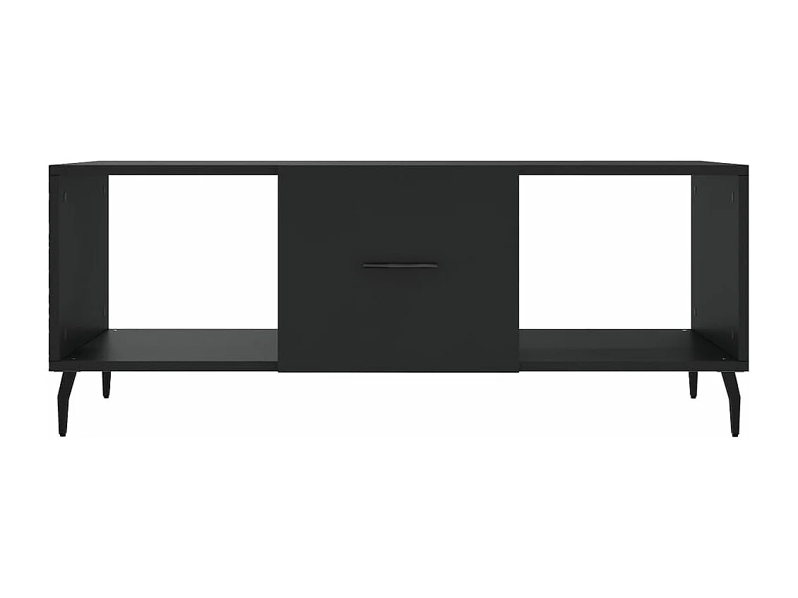 Salontafel 102x50x40 cm bewerkt hout zwart