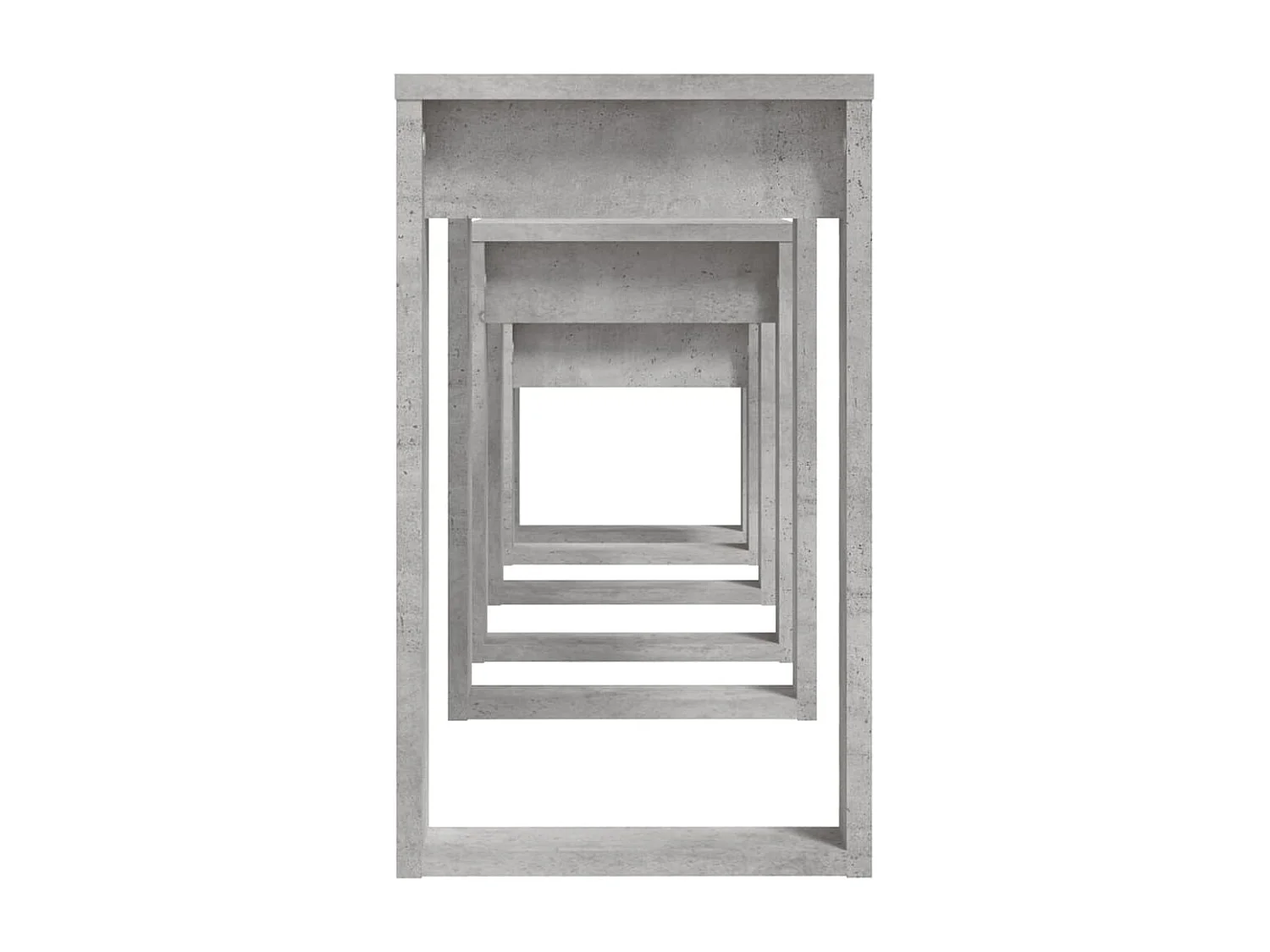 Tables gigognes 3 pièces Gris béton Bois d'ingénierie