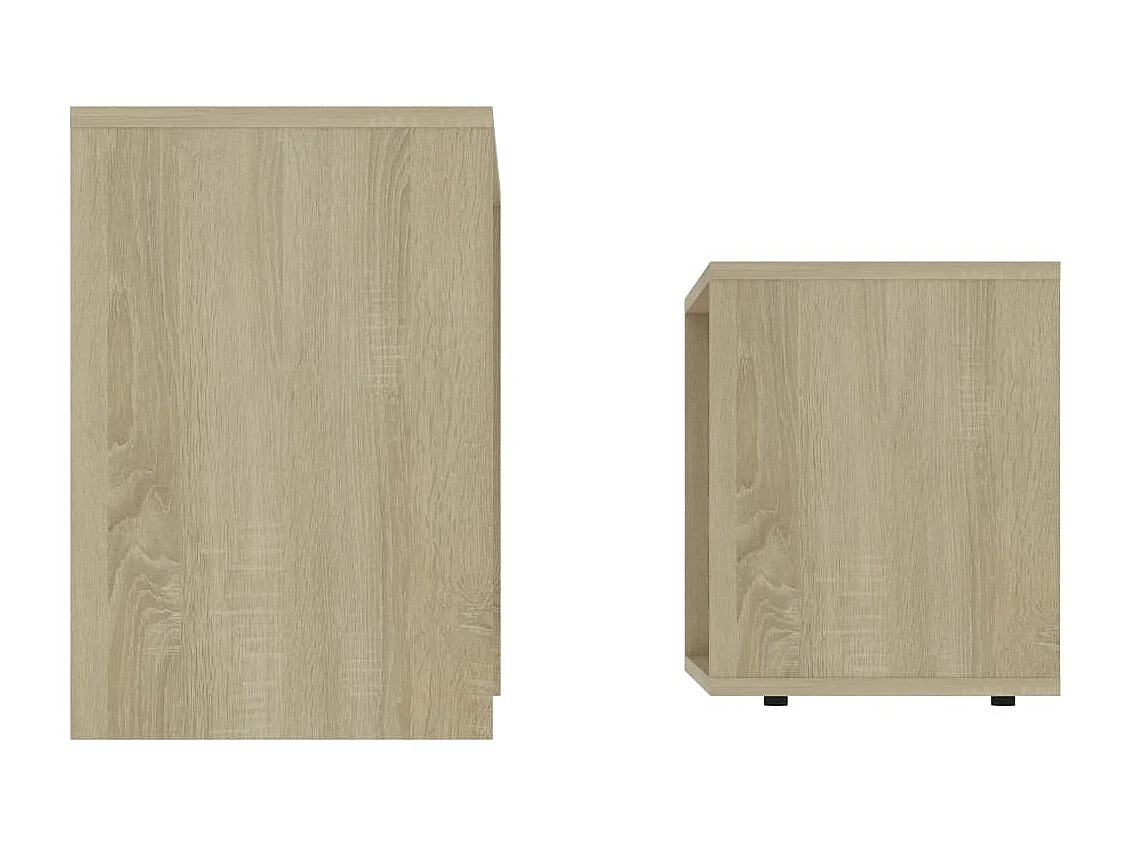 Ensemble de tables basses Chêne sonoma 48x30x45 cm Aggloméré