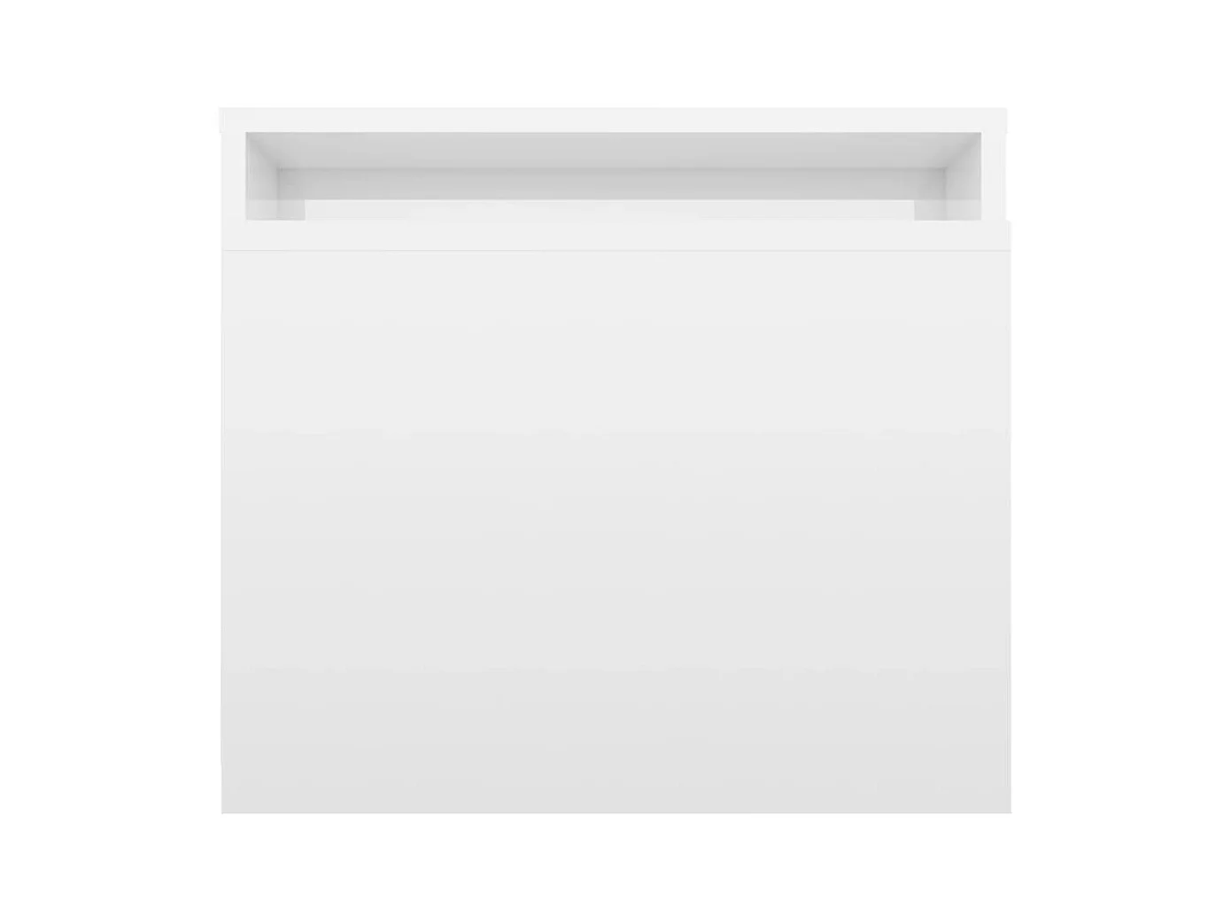 Ensemble de tables basses Blanc brillant 100x48x40 cm Aggloméré