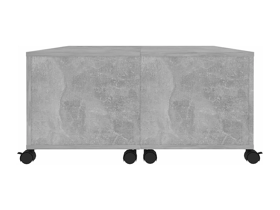 Salontafel 75x75x38 cm bewerkt hout betongrijs